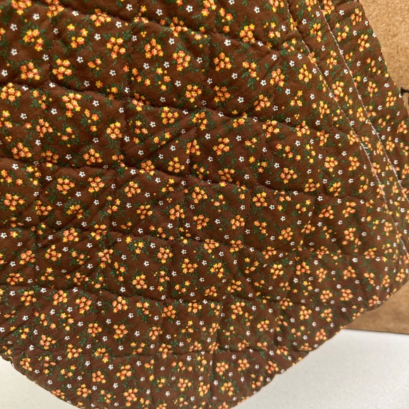 Vintage Handmade Bag Quilted Sewing Bag Tote Grocery Bag Retro Fabric - Picture 6 of 6